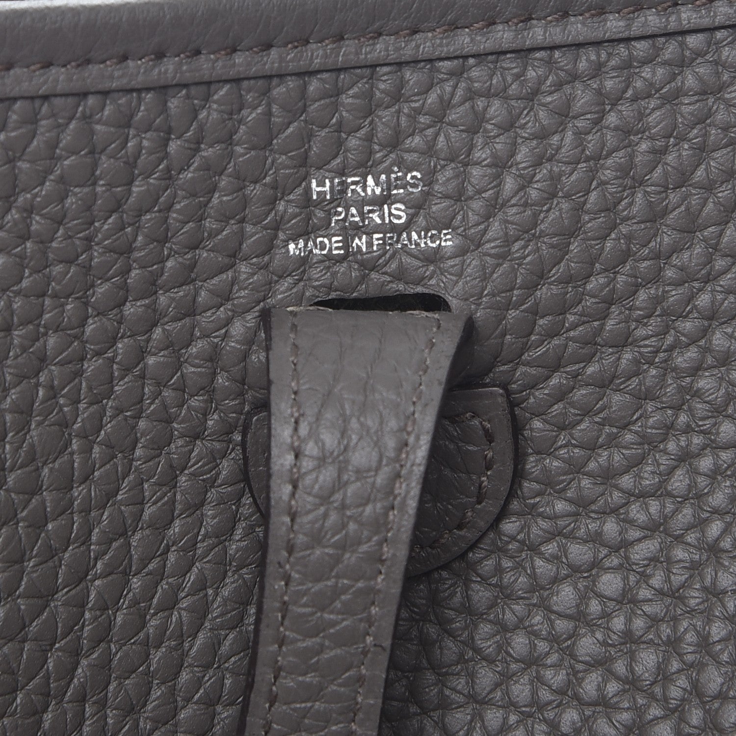 Hermes Taurillon Clemence Evelyne TPM Etain 6 of 8