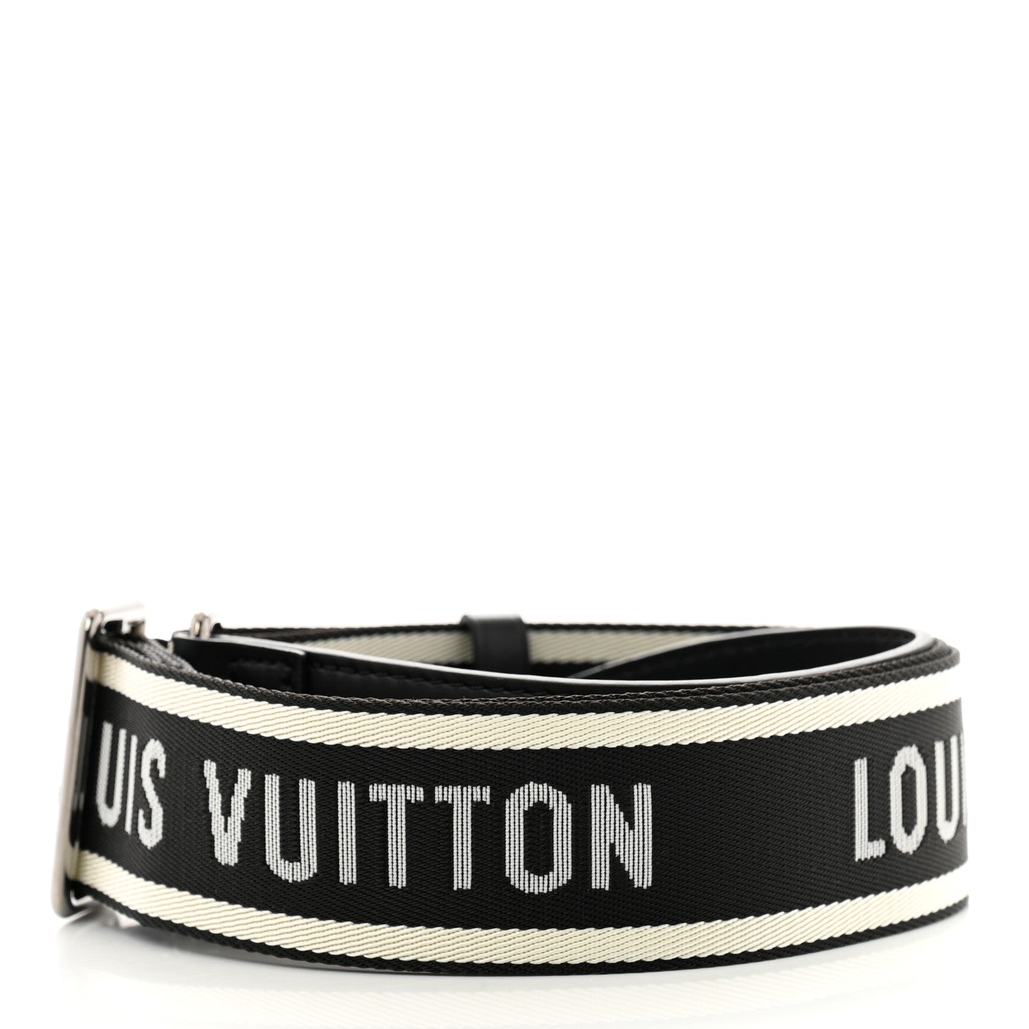 Louis Vuitton Nylon Jacquard Sporty Bandouliere Shoulder Strap Black 2 of 6