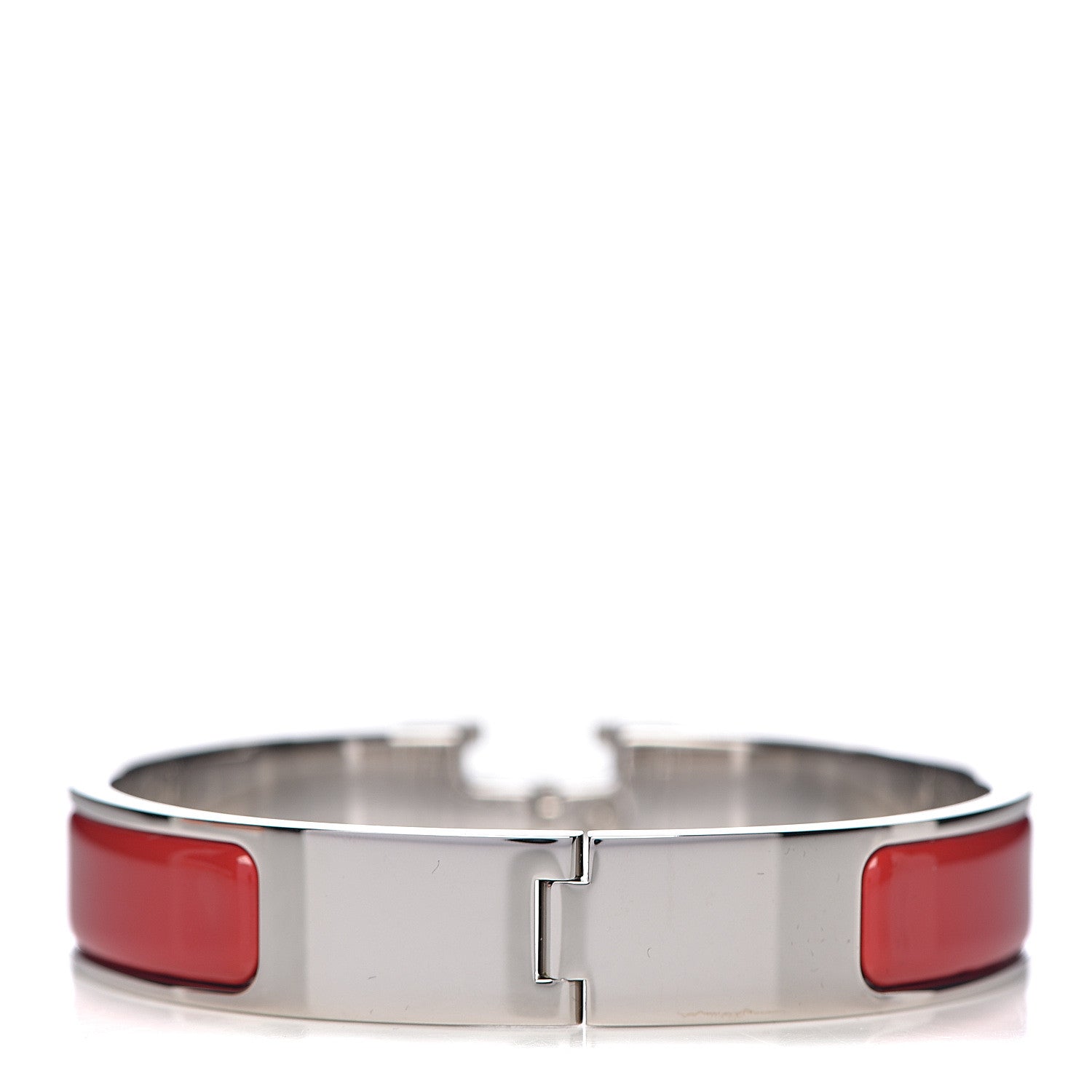 Hermes Enamel Narrow Clic Clac H Bracelet PM Red 3 of 6