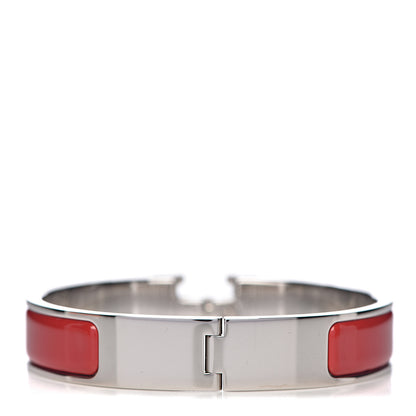 Hermes Enamel Narrow Clic Clac H Bracelet PM Red 3 of 6