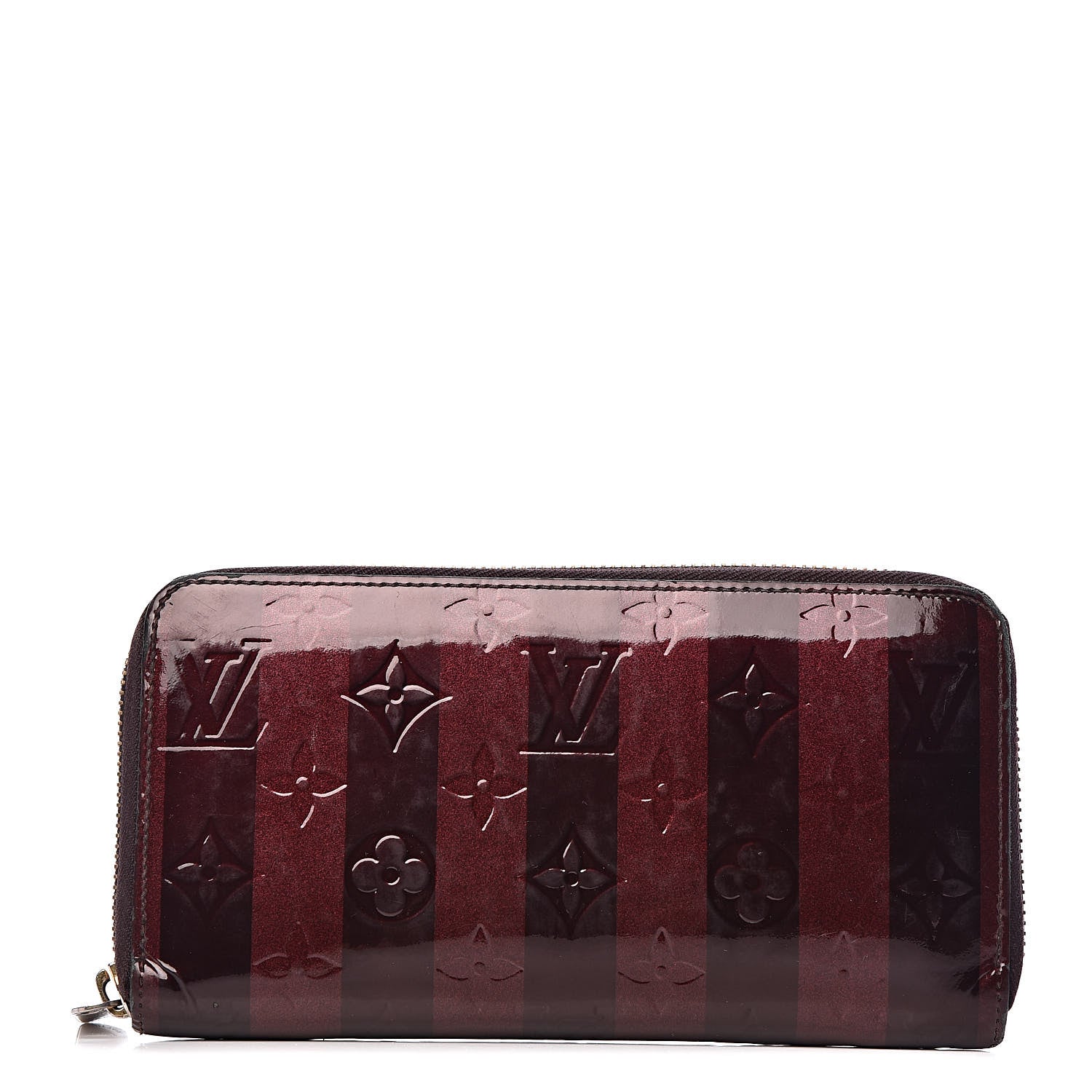Louis Vuitton Vernis Rayures Zippy Wallet Amarante 1 of 13