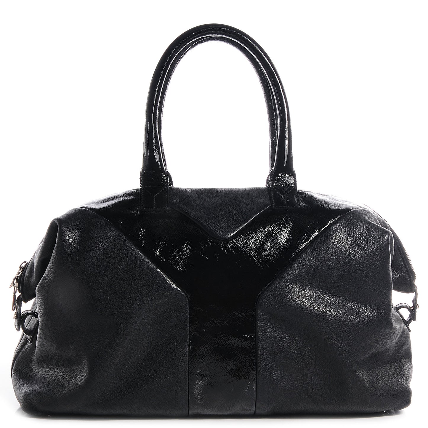 Calfskin Patent Medium Easy Sac Black