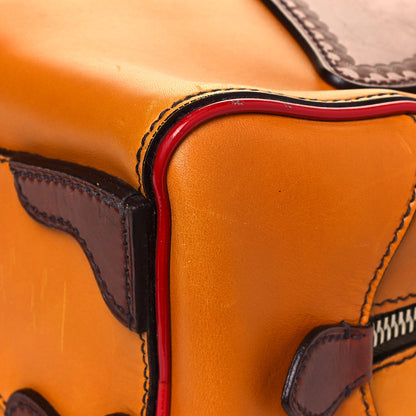 Prada Vitello Bowler Orange 10 of 19