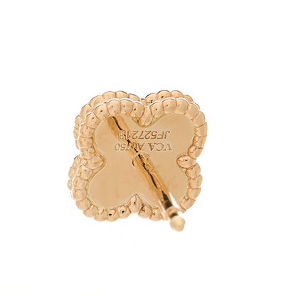 Van Cleef & Arpels 18K Rose Gold Sweet Alhambra Earrings 4 of 5