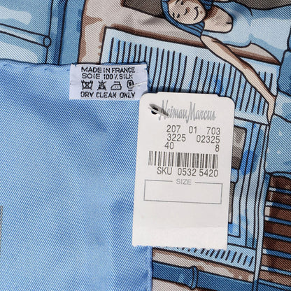 Hermes Silk Les Toits de Paris Scarf 90 5 of 5