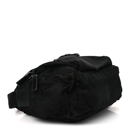 Prada Tessuto Nylon Saffiano Small Vela Messenger Black 4 of 16