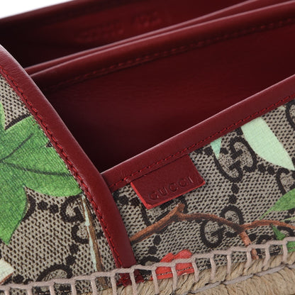 Gucci GG Supreme Monogram Tian Womens Espadrilles 40.5 Beige Multicolor Red 6 of 10