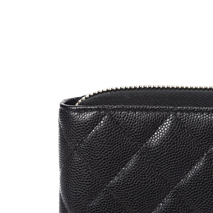 Chanel Caviar Quilted Zip Around Notebook Agenda Cover Black 9 of 11