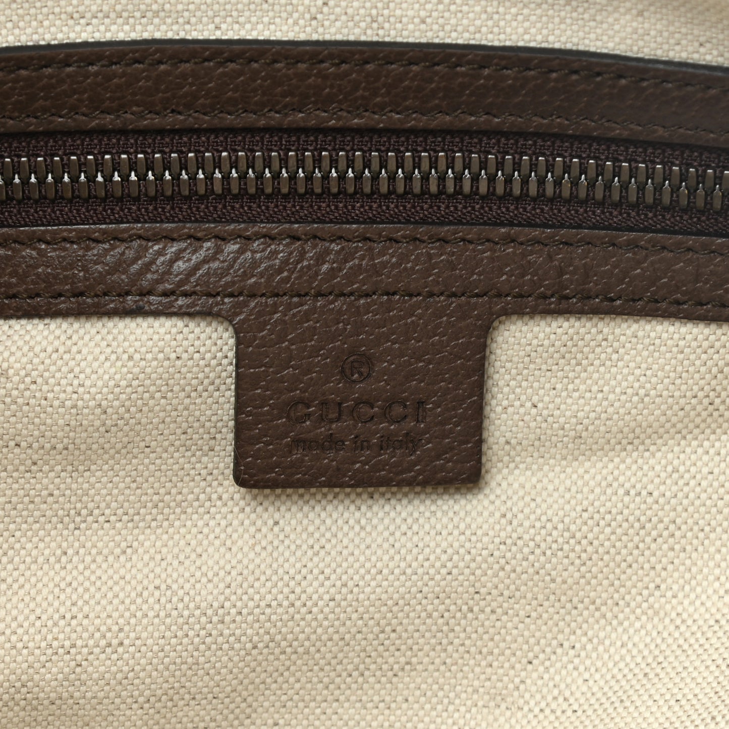 GG Supreme Monogram Textured Dollar Calfskin Web Medium Ophidia Carry-On Duffle Bag Beige Ebony New Acero