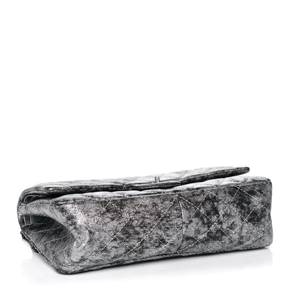 Chanel Metallic Caviar Quilted 2.55 Reissue 226 Flap Silver Black 4 of 15