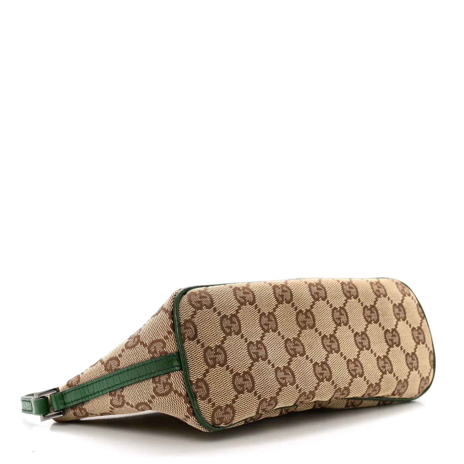 Gucci Monogram Web Boat Pochette Green 4 of 12