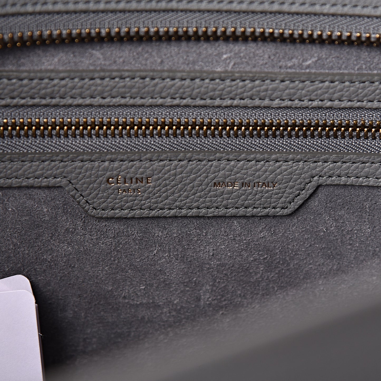 Drummed Calfskin Mini Luggage Kohl