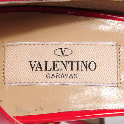 Valentino Garavani Patent Couture Bow Peep Toe d'Orsay 15/110mm Pumps 39.5 Rosso Valentino 8 of 8