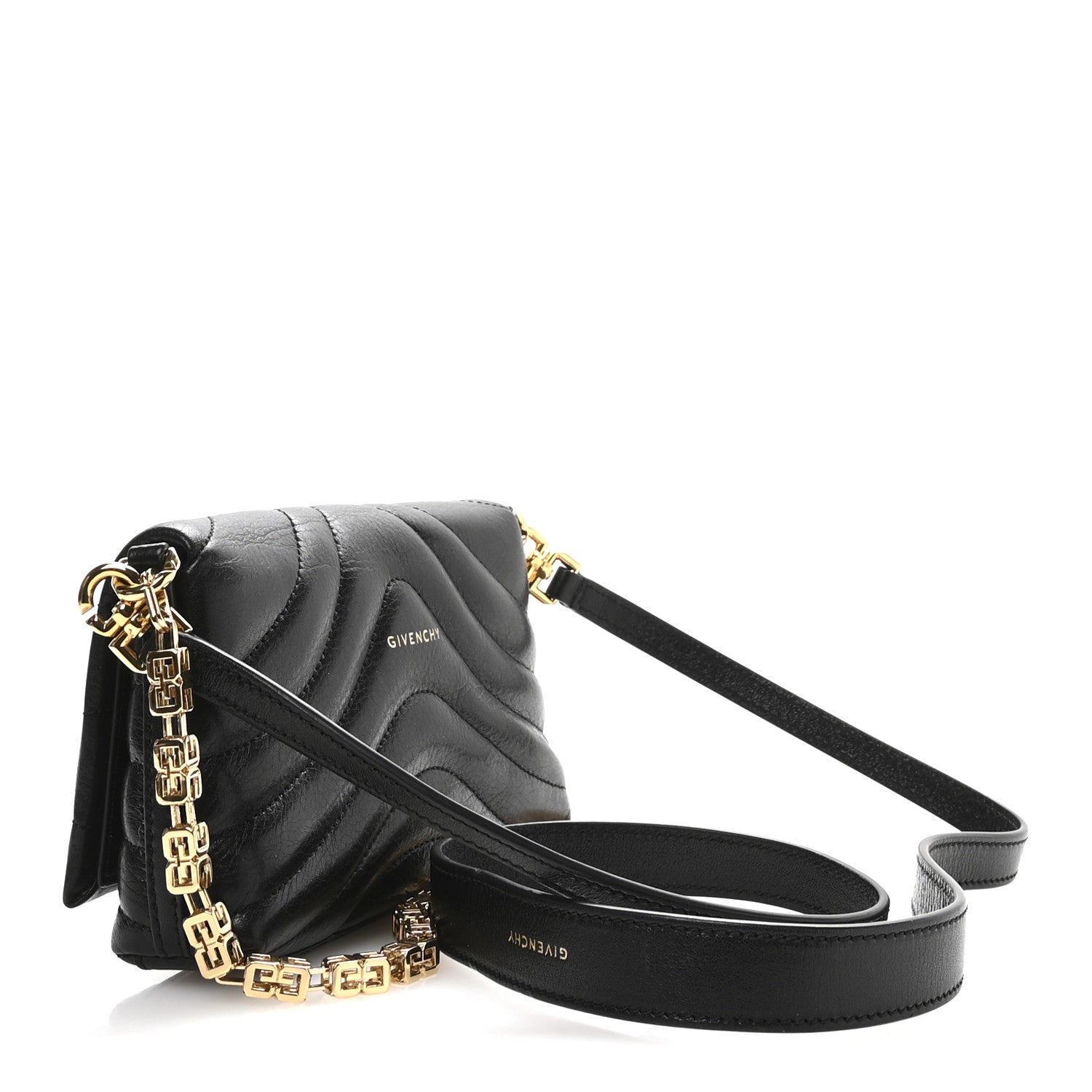 Givenchy Calfskin Quilted Micro 4G Soft Bag Black 3 of 10