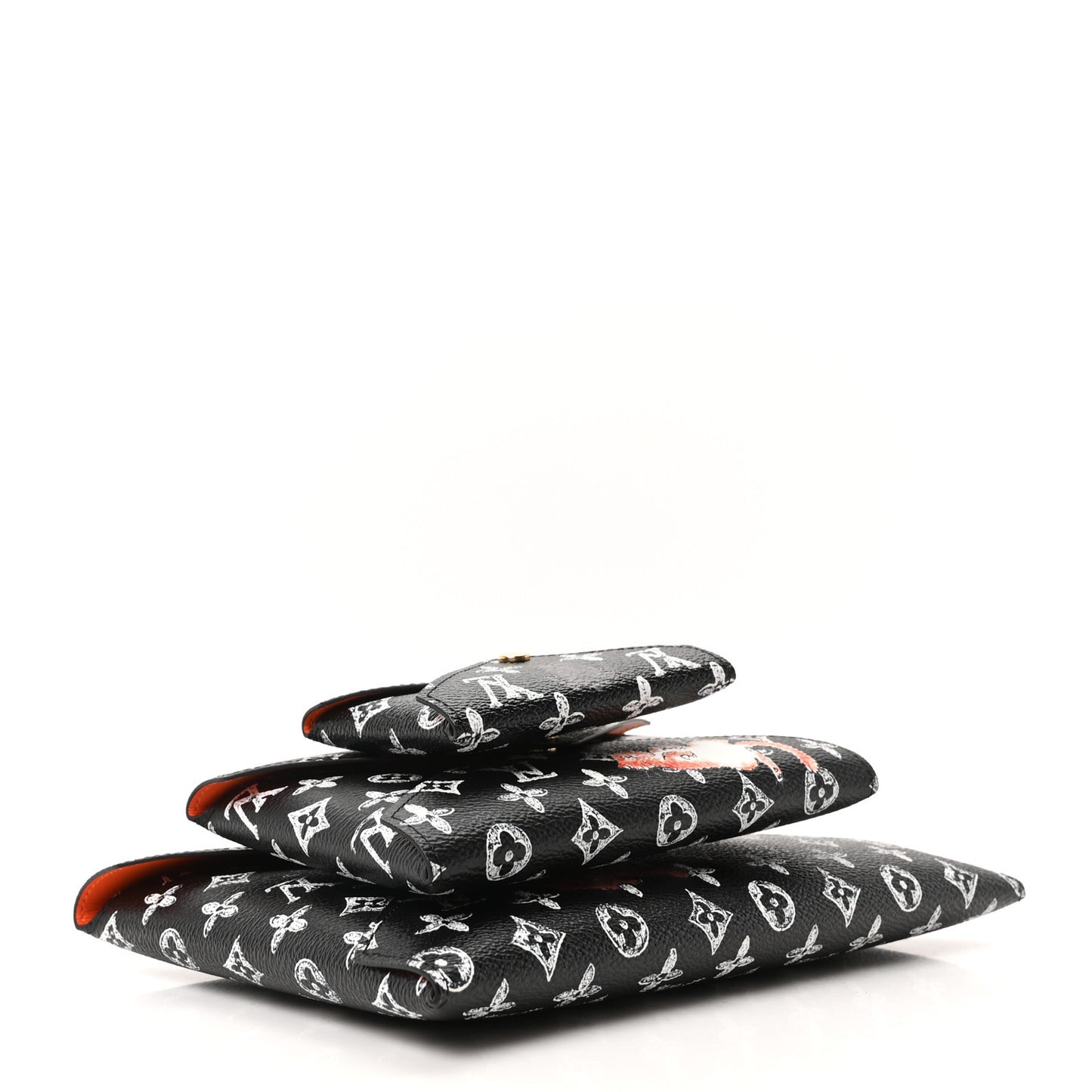 Catogram Kirigami Pochette Set Black