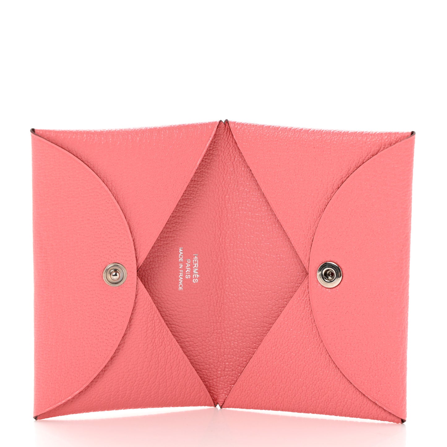 Chevre Mysore Calvi Card Case Rose Azalee