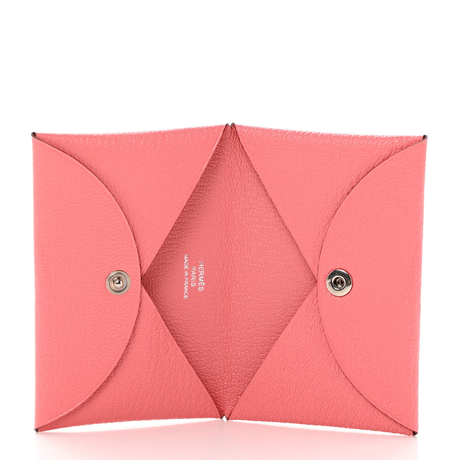 Hermes Chevre Mysore Calvi Card Case Rose Azalee 5 of 7