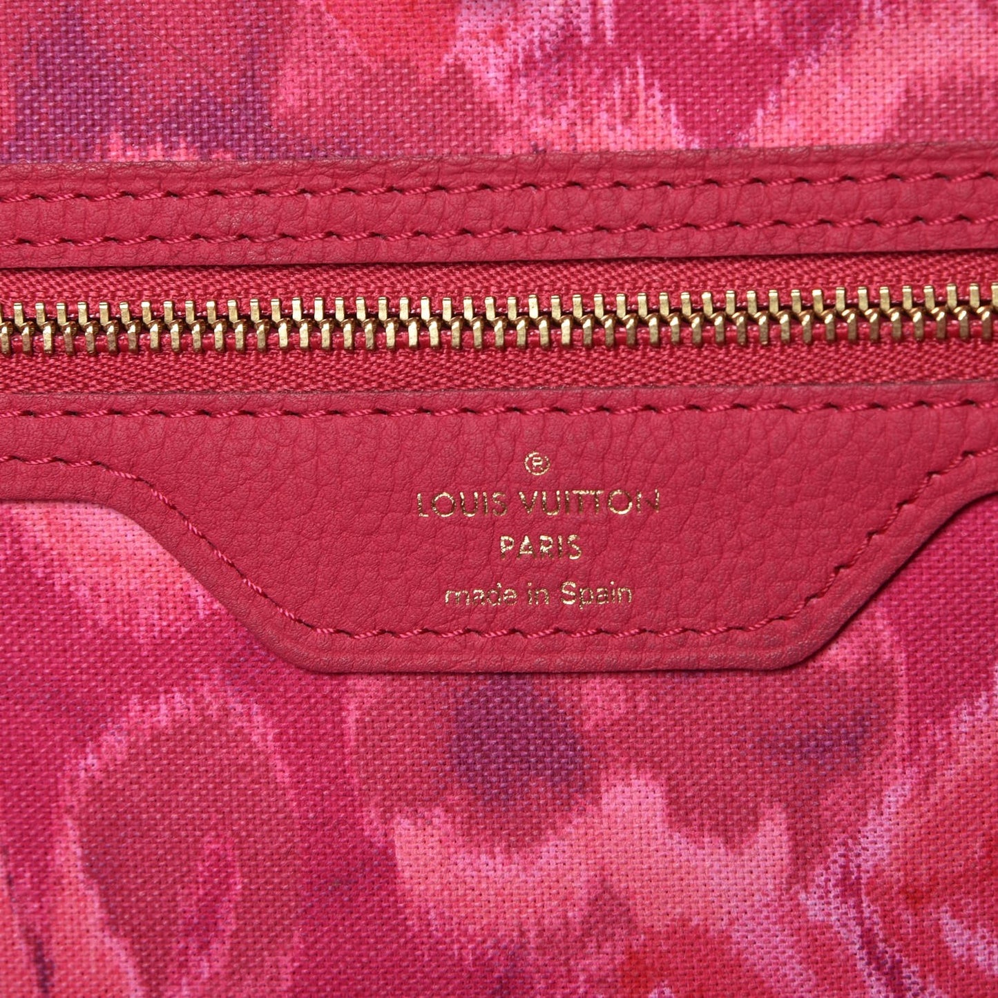 Monogram Articles de Voyage Ikat Neverfull MM Rose Indien
