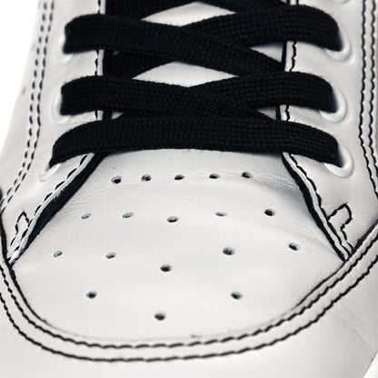 Chanel Calfskin Womens Logo Sneakers 41 White Black 9 of 12