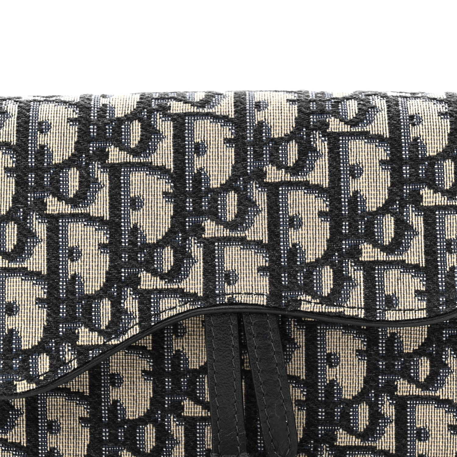 Christian Dior Oblique Saddle Belt Bag Blue 8 of 15