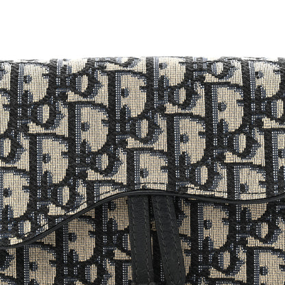 Christian Dior Oblique Saddle Belt Bag Blue 8 of 15
