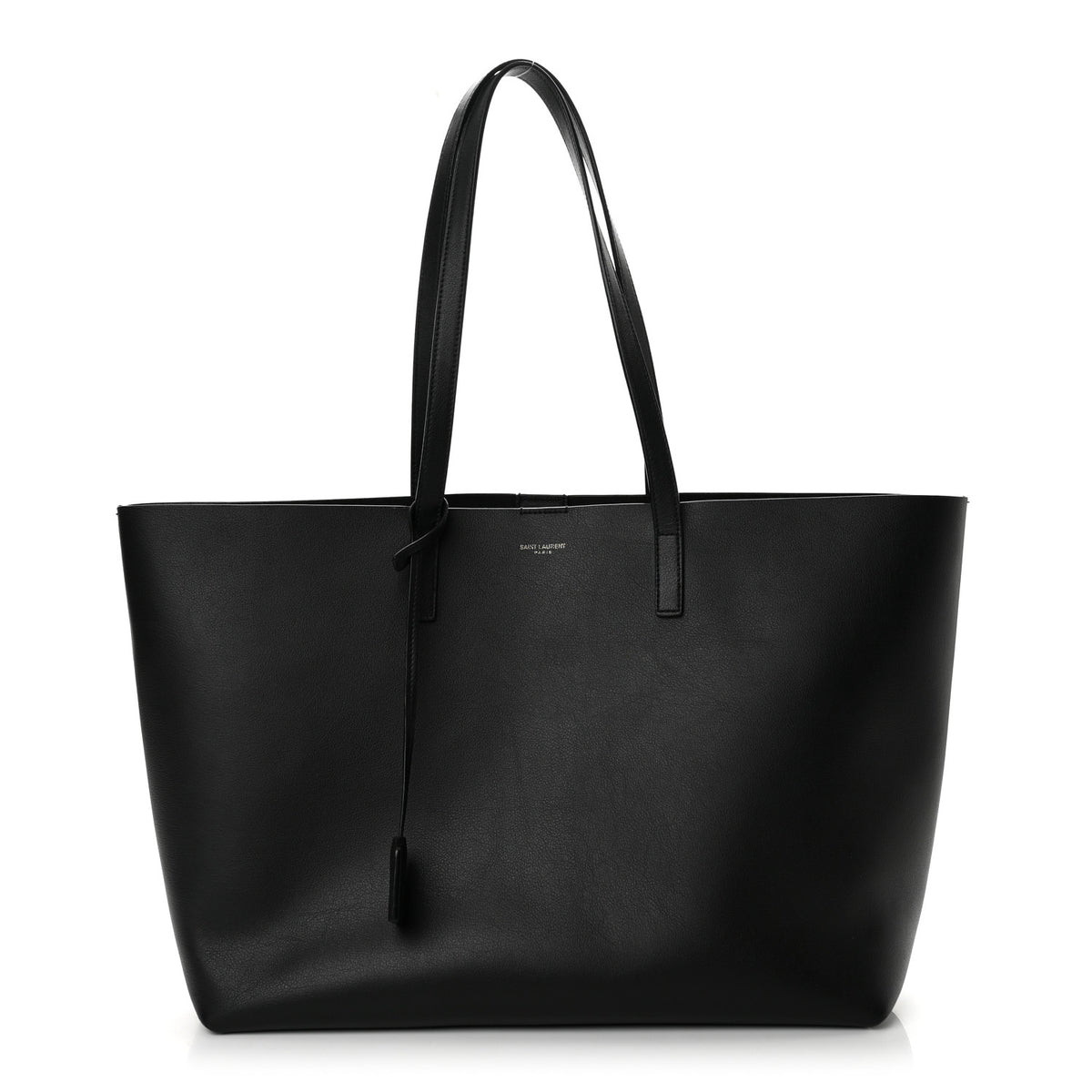 Calfskin Large Shopping Tote Black