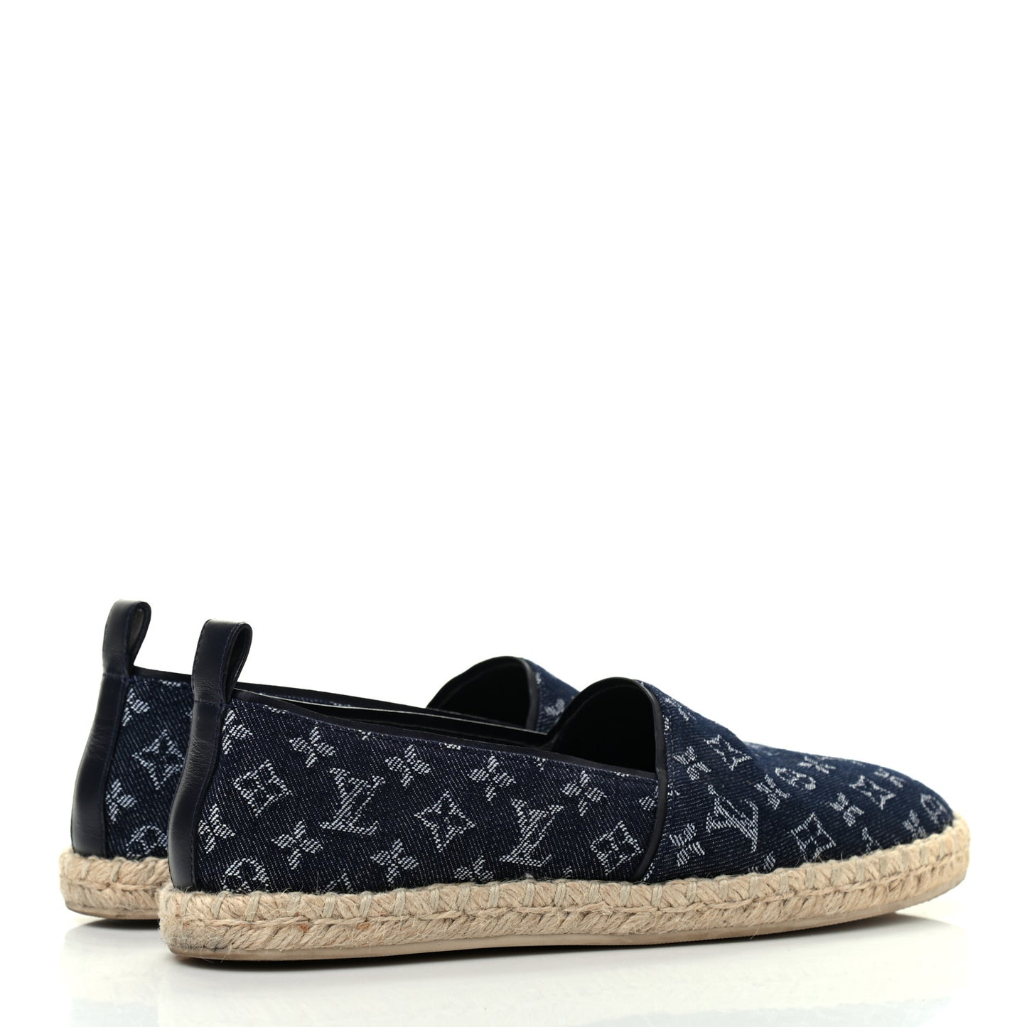 Monogram Denim Waterfall Espadrille 40 Marine