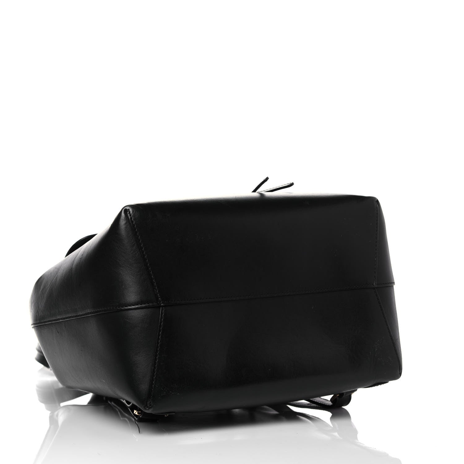Mansur Gavriel Vegetable Tanned Calfskin Backpack Black Flamma 4 of 14
