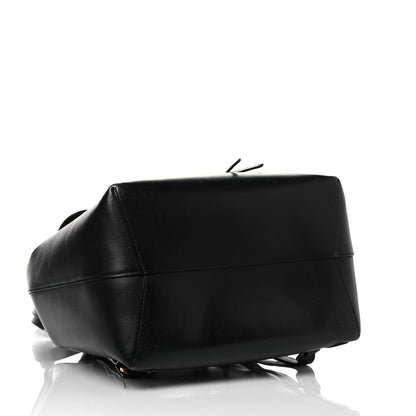 Mansur Gavriel Vegetable Tanned Calfskin Backpack Black Flamma 4 of 14