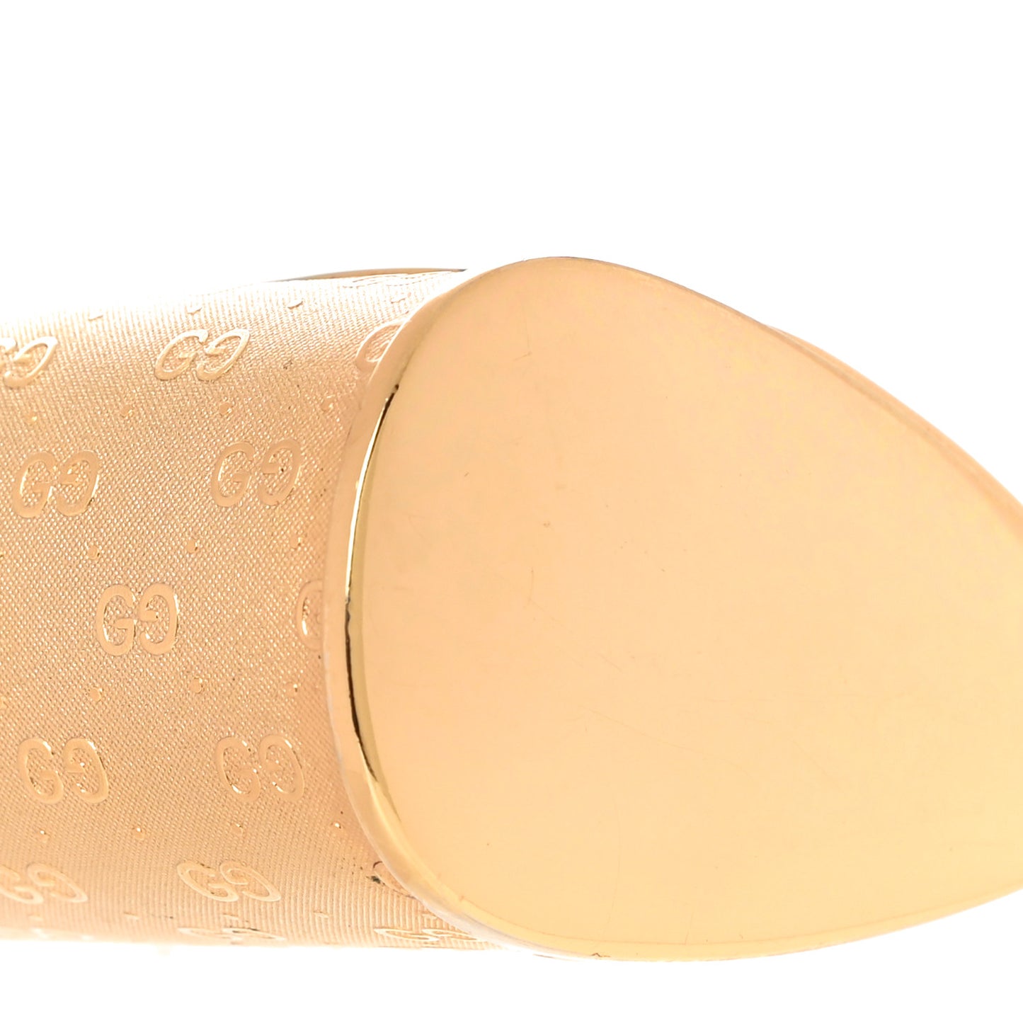 Metal Guccissima Minaudiere Clutch Gold