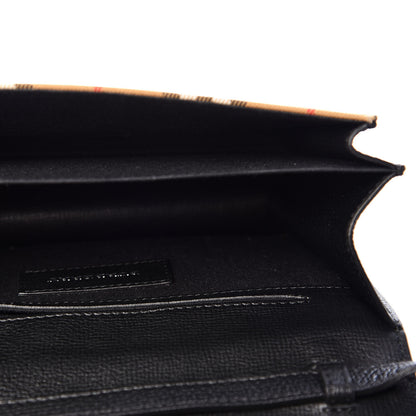 Burberry Derby Calfskin Vintage Check Small Macken Crossbody Bag Black 4 of 8