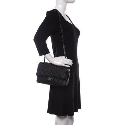 Chanel Caviar Quilted Medium Easy Flap Black 2 of 10