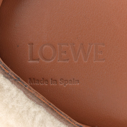 Loewe Shearling Mini Bunny Crossbody Bag Natural 6 of 10