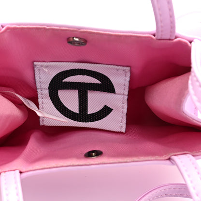 Telfar Vegan Leather Small Shopping Bag Bubblegum 5 of 8