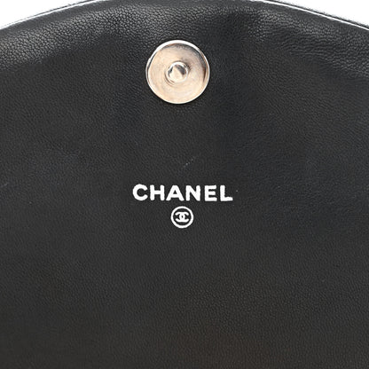 Chanel Lambskin Half Moon Wallet On Chain WOC Black 6 of 11