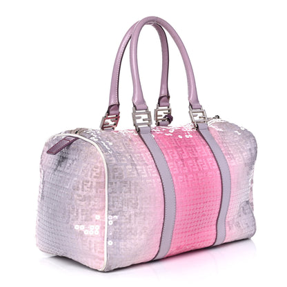 Fendi Sequin Zucchino Boston Pink 3 of 15