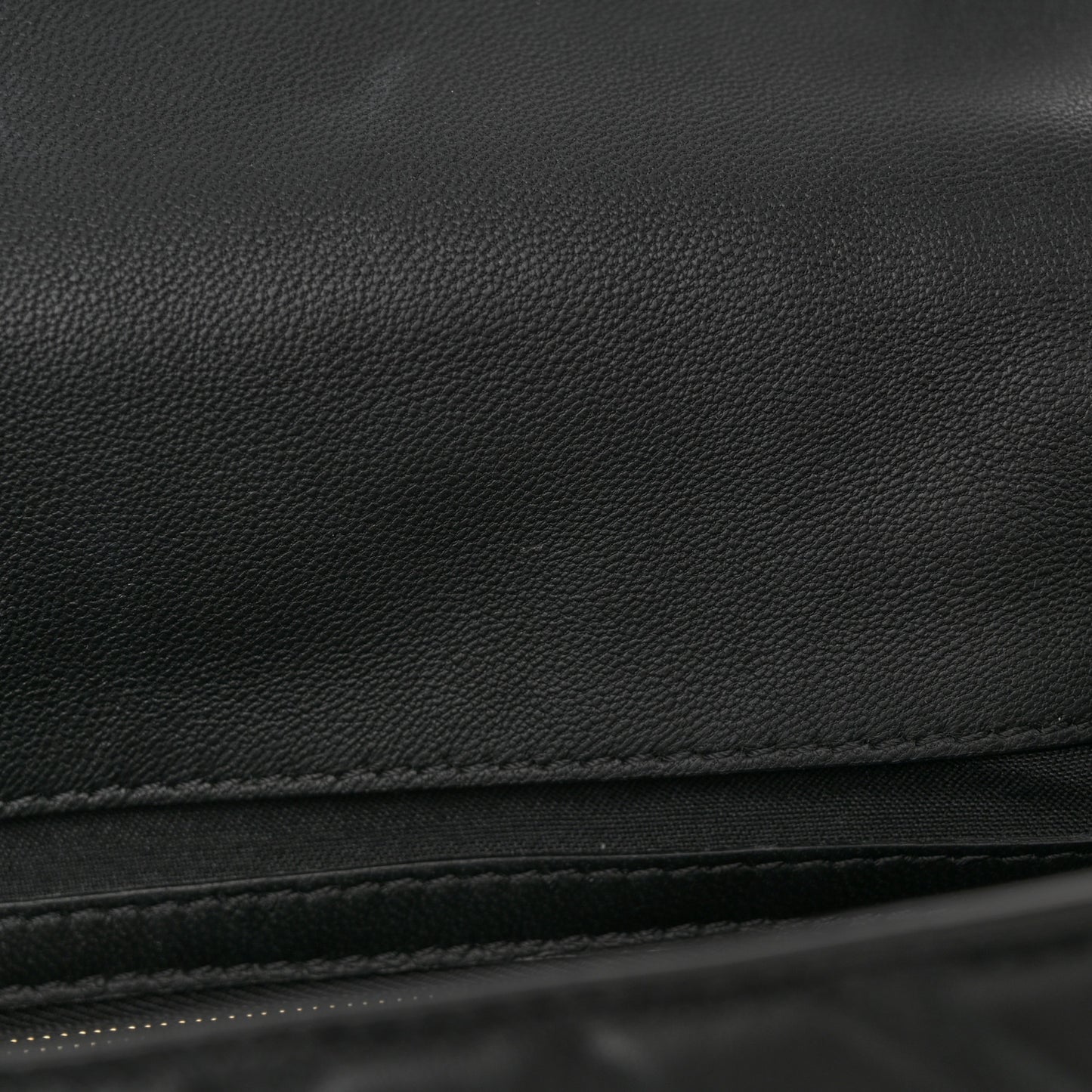Nappa FF 1974 Embossed Baguette Black