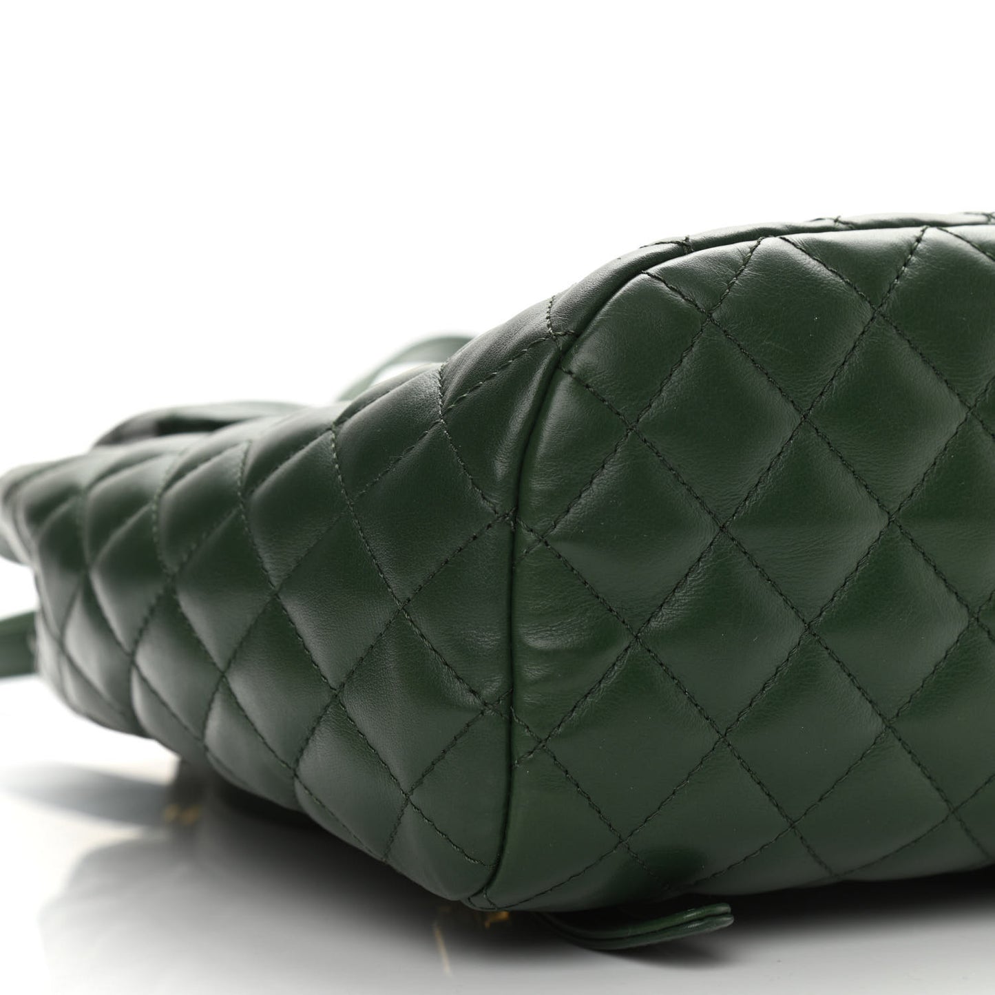 Lambskin Quilted Small Urban Spirit Backpack Dark Green