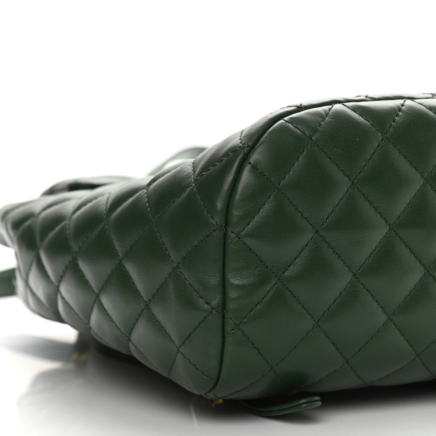 Chanel Lambskin Quilted Small Urban Spirit Backpack Dark Green 8 of 10