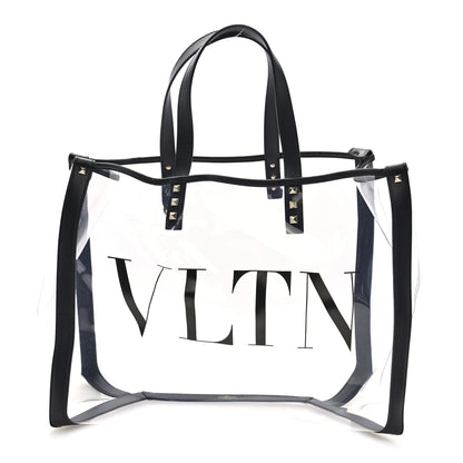Valentino Garavani Plexy VLTN Shopping Bag Transparent 1 of 10