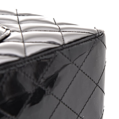 Chanel Patent Quilted Medium Double Flap Black 13 of 17