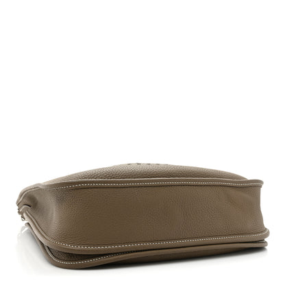 Hermes Taurillon Clemence Evelyne III PM Etoupe 4 of 17