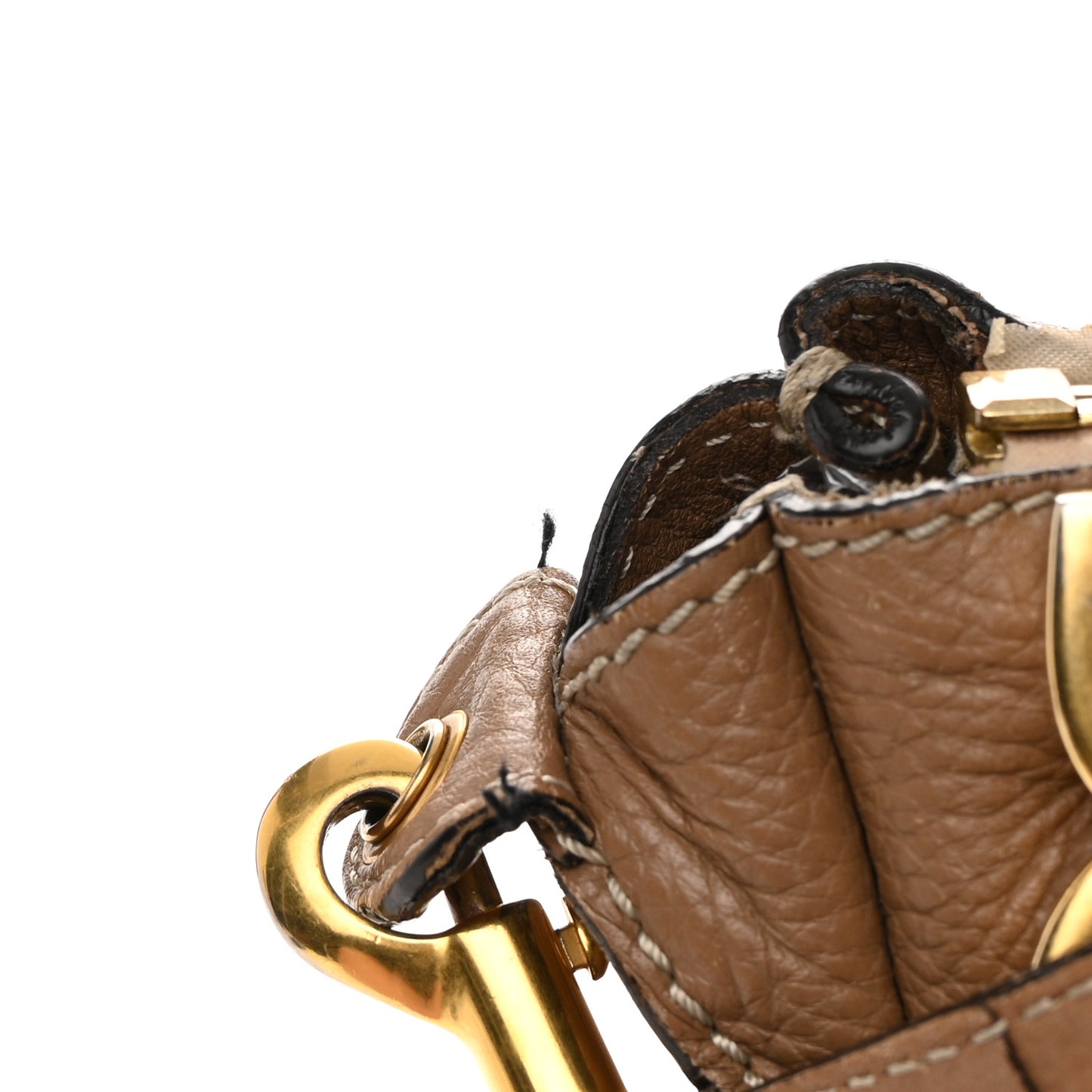 Calfskin Medium Marcie Satchel Light Tan