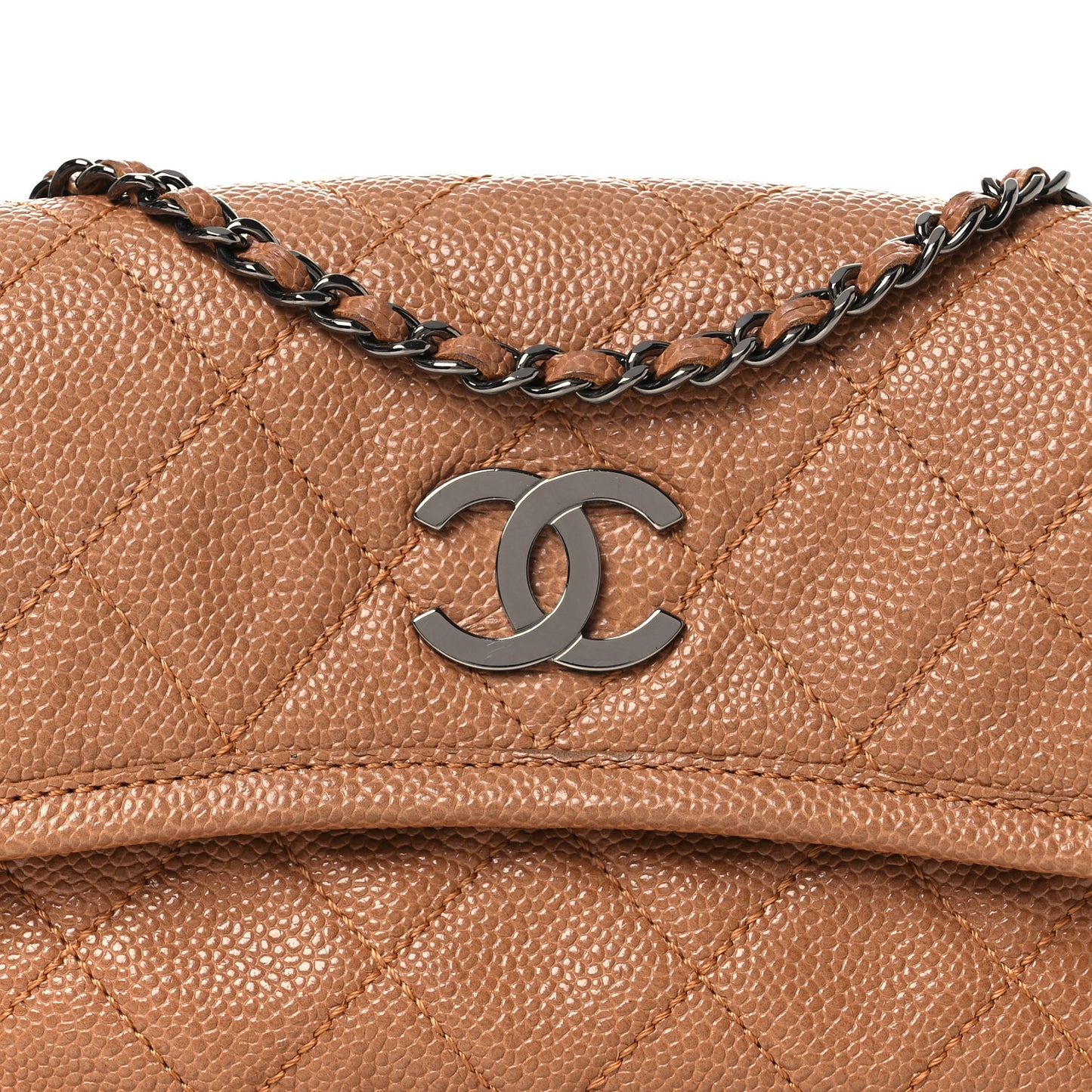 Caviar Small Natural Beauty Flap Brown