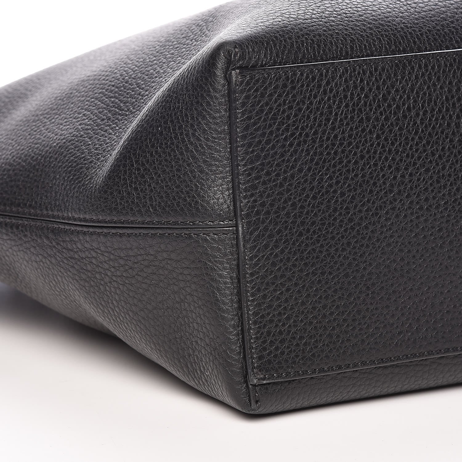 Valentino Garavani Grained Calfskin Rockstud Shoulder Tote Black 7 of 9