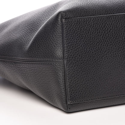 Valentino Garavani Grained Calfskin Rockstud Shoulder Tote Black 7 of 9