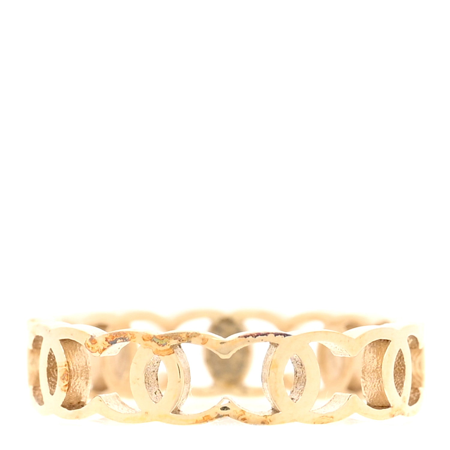 Chanel Metal CC Ring 52 6 Gold 1 of 5