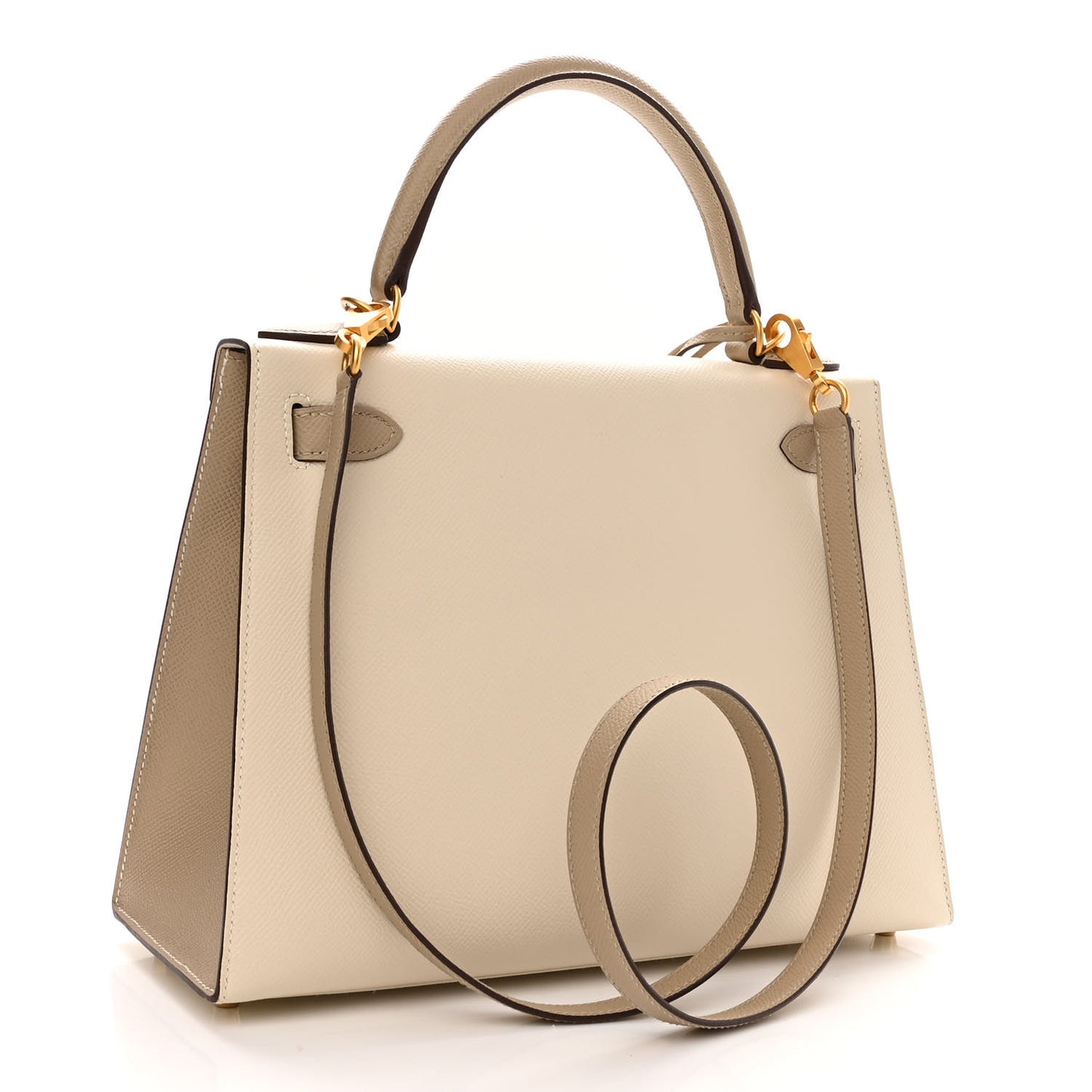 Epsom Bi-Color Horseshoe Kelly Sellier 28 Craie Trench