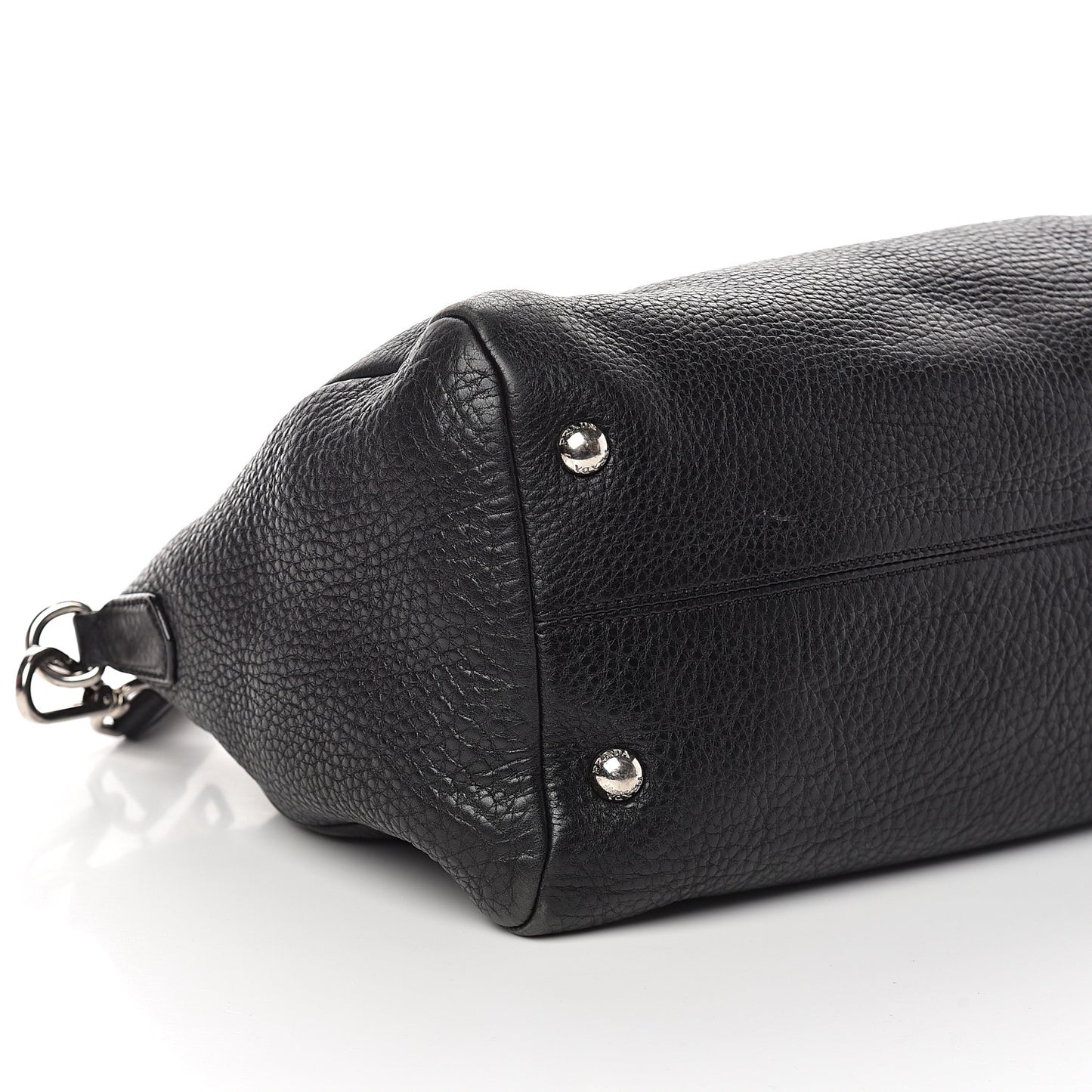 Vitello Daino Shopping Satchel Black