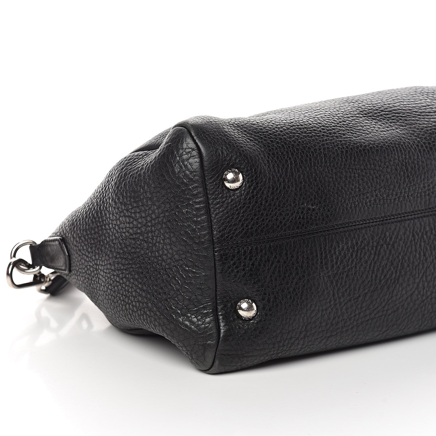 Prada Vitello Daino Shopping Satchel Black 8 of 9